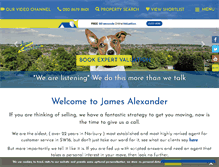 Tablet Screenshot of jamesalexander.com